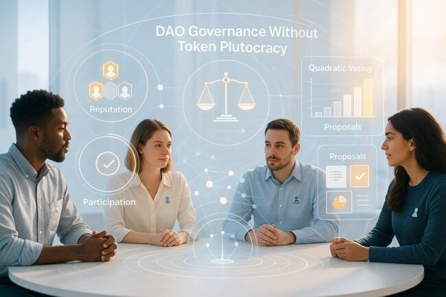 DAO Governance Without Token Plutocracy
