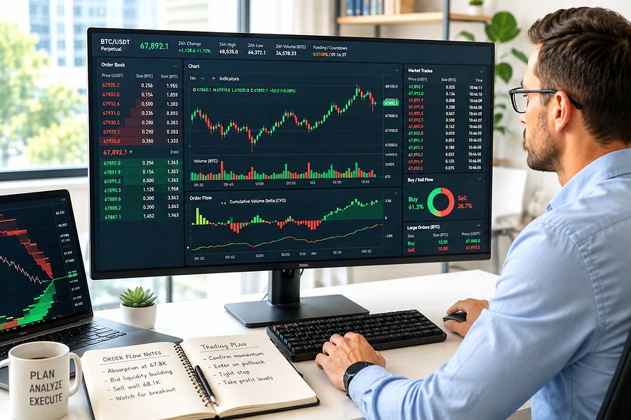 Cryptocurrency Order Flow Analysis for Trading Signals