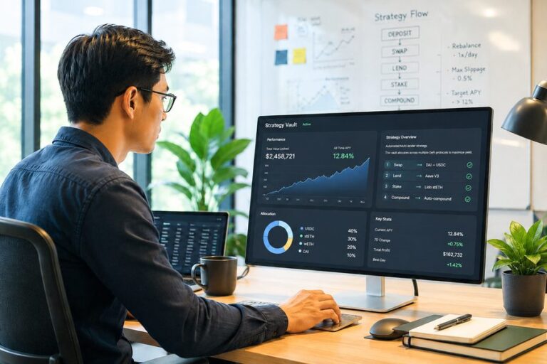 Automated Portfolio Strategies Using DeFi Primitives
