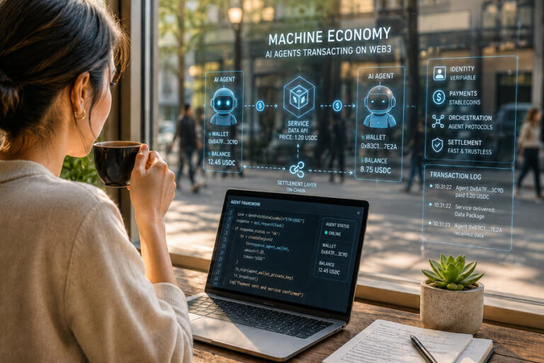 The Machine Economy: AI Agents with Wallets Transacting on Web3