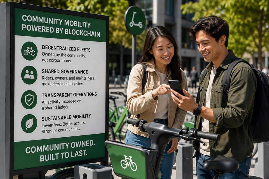Blockchain Coordination for Bike and Scooter Sharing Networks