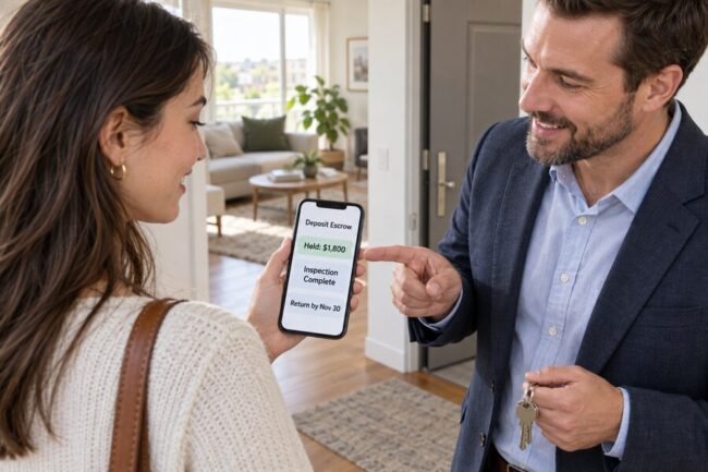 Blockchain Escrow for Renters’ Security Deposits